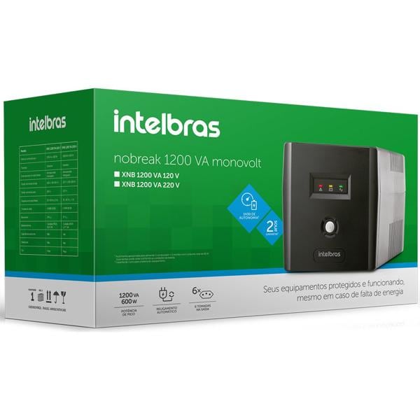 Nobreak Intelbras 1200VA 110v 6 tomadas - XNB1200 CX 1 UN