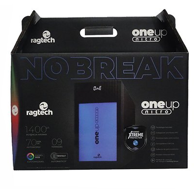 Nobreak Gamer One Up Nitro 1400VA (980W), Senoidal, RGB, Bivolt 4591, Ragtech - CX 1 UN