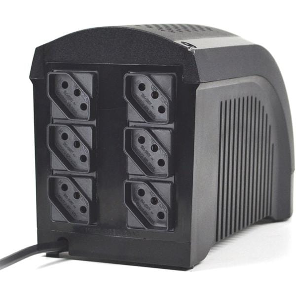 Nobreak UPS Mini 600va mono, 110v, 6 tomadas 4004, Ts Shara - CX 1 UN