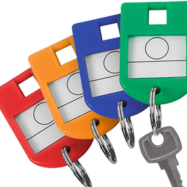 Organizador de chaves pote (c/20 chaveiros sort.) Easy Space PO 20 UN