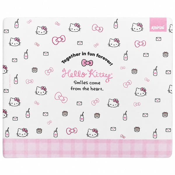 Mouse Pad em pvc, Hello Kitty, 18cm x 22cm, Spiral - PT 1 UN Mouse Pad em pvc, Hello Kitty, 18cm x 22cm, Spiral - PT 1 UN