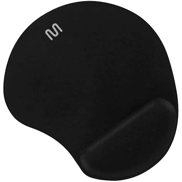Mouse Pad com apoio de punho em gel, 21,8 x 27,5cm, Preto, AC024, Multi - PT 1 UN
