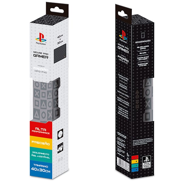 Mouse Pad Gamer 40 x 30cm Playstation, MPG-P40, Spiral Play - CX 1 UN