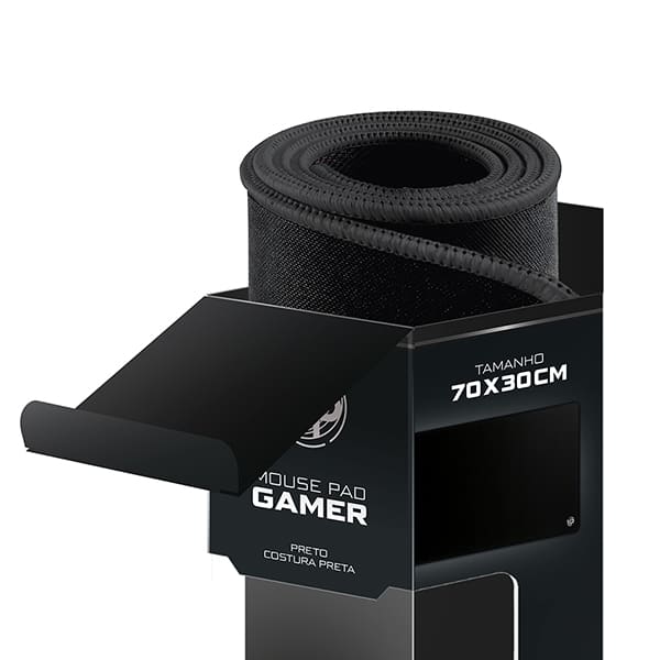Mouse Pad Gamer 70 x 30cm, Preto, Up - CX 1 UN