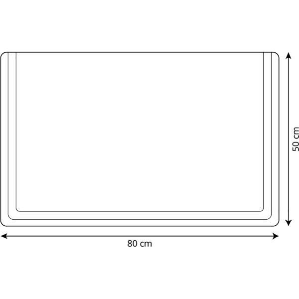 Mouse Pad Preta, 80 x 50cm, Dello - PT 1 UN