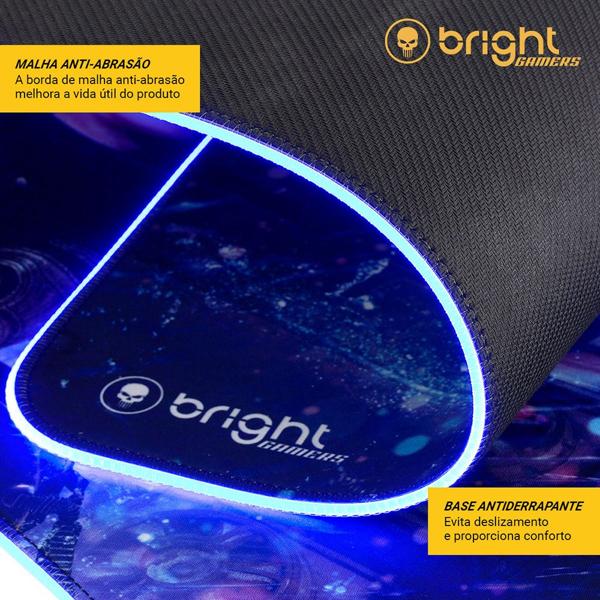 Mouse Pad Gamer LED, 80x30cm, MP003, Bright - CX 1 UN