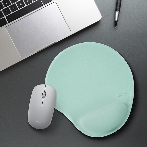 Mouse pad com apoio de punho em gel, 29cm x 24,5cm, Verde, TGV, Spiral Soot - PT 1 UN