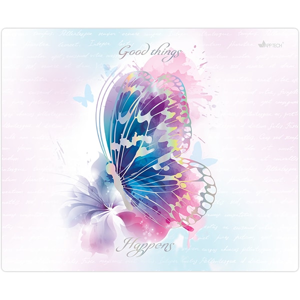 Mouse pad em pvc, Flutter, 18cm x 22cm, App-Tech - PT 1 UN