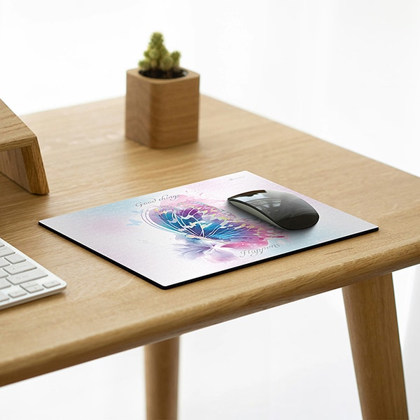 Mouse pad em pvc, Flutter, 18cm x 22cm, App-Tech - PT 1 UN