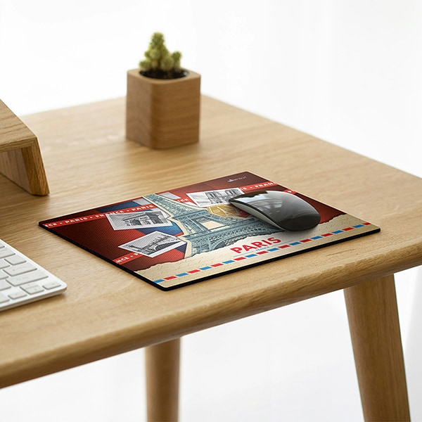 Mouse pad em pvc, Hard cover Paris, 18cm x 22cm, App-Tech - PT 1 UN