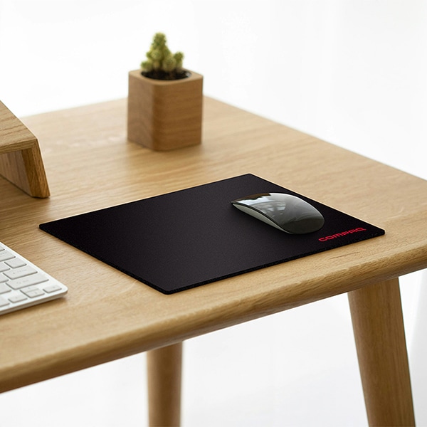 Mouse pad em pvc, Compaq, Preto 18cm x 22cm, Compaq - PT 1 UN