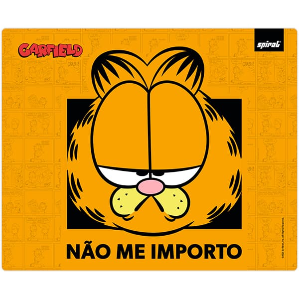 Mouse pad em pvc, Garfield, 18cm x 22cm, Spiral - BT 1 UN