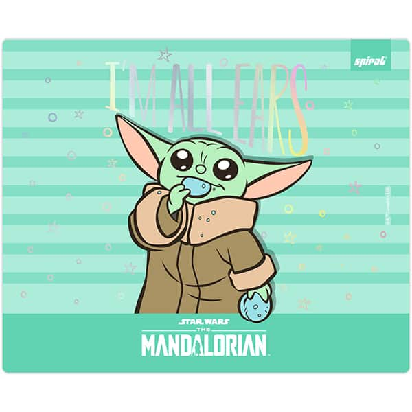 Mouse pad em pvc, Mandalorian, 18cm x 22cm, Spiral - PT 1 UN