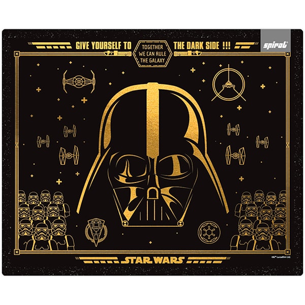 Mouse pad em pvc, Star Wars Darth Vader, 18cm x 22cm, Spiral - PT 1 UN