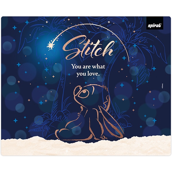 Mouse pad em pvc, Stitch Disney, Estrela Cadente, 18cm x 22cm, Spiral - PT 1 UN