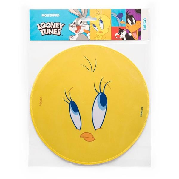 Mouse pad Looney Tunes Piu Piu, redondo, 26cm, 94607, Letron - PT 1 UN