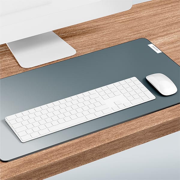 Mouse pad com base emborrachada, 80cm x 30cm, Cinza, OFDP01GR, Geonav - CX 1 UN