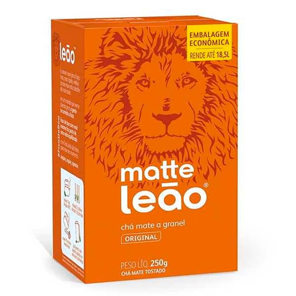 Chá matte granel 250g Matte Leão - CX 1 UN