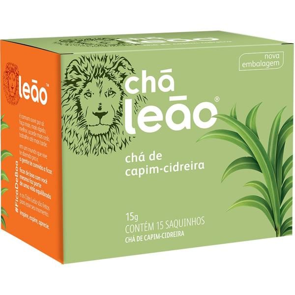 Chá capim-cidreira 15g 3802 Leão CX 15 UN