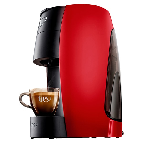 Cafeteira para Espresso e Multibebidas, Lov Basic, 127v, Vermelha, 20039019, Três Corações - CX 1 UN