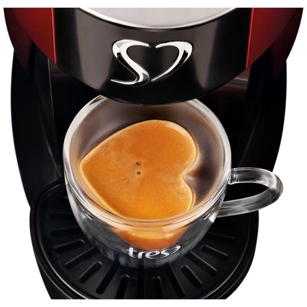 Cafeteira para Espresso e Multibebidas, Lov Basic, 127v, Vermelha, 20039019, Três Corações - CX 1 UN