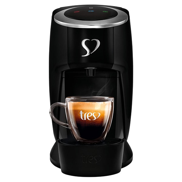 Cafeteira Touch para Espresso e Multibebidas, 127v, Preta, 20038996, Três Corações - CX 1 UN