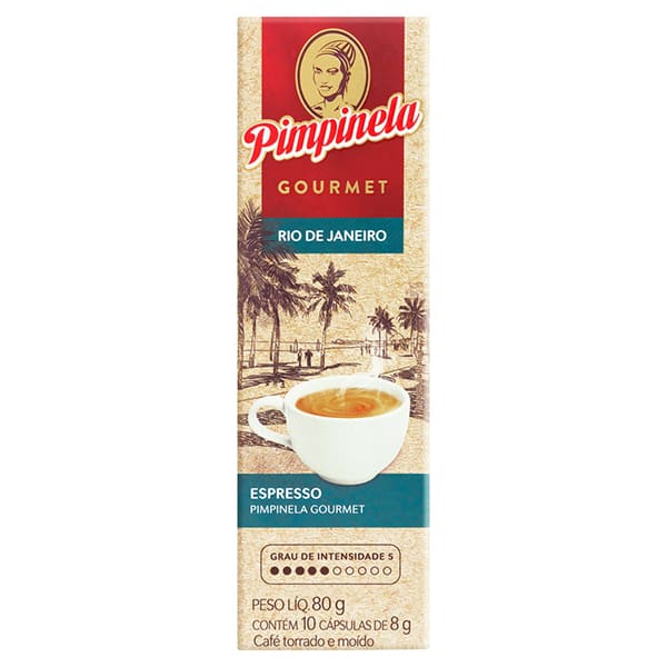 Cápsula de café expresso Pimpinela, Compatível com Cafeteira Tres, Tres corações - CX 10 UN