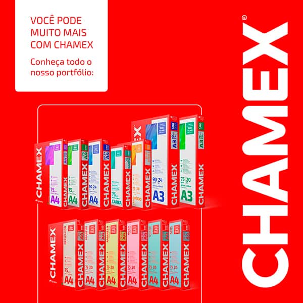 Papel Sulfite A4, 75g, 210x297, Alcalino, Branco - Caixa com 5 resmas, Chamex CX 2500 FL Papel Sulfite A4, 75g, 210x297, Alcalino, Branco - Caixa com 5 resmas, Chamex CX 2500 FL