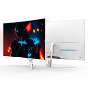 Monitor Gamer LED Curvo, Full HD, Tela de 32, 240Hz, 2ms, RGB, HDMI, Displayport, Branco, MGLED32BRX, Brx - CX 1 UN
