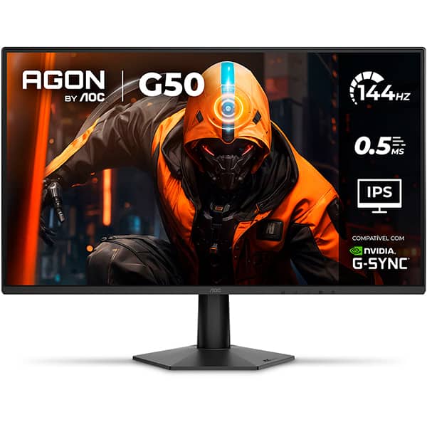 Monitor Gamer LED Agon G50, Full HD, Tela de 27", 144Hz, 0,5ms, HDMI, Displayport, 27G50F, AOC - CX 1 UN