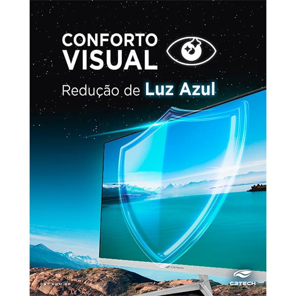 Monitor LED tela de 24", Full HD, HDMI / VGA , 100Hz, 5ms, Preto, MR-240BK, C3Tech - CX 1 UN Monitor LED tela de 24", Full HD, HDMI / VGA , 100Hz, 5ms, Preto, MR-240BK, C3Tech - CX 1 UN