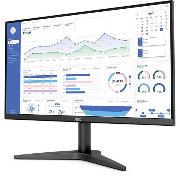 Monitor LED, Tela de 22", Tempo de resposta 6.5ms,Taxa de atualização ...