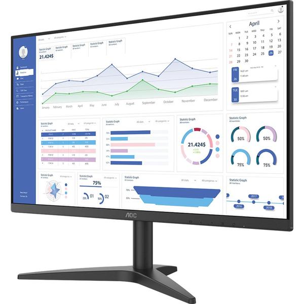 Monitor 24", LED, Widescreen, 75HZ Adaptive-Sync, HDMI, 24B1XHM, AOC - CX 1 UN