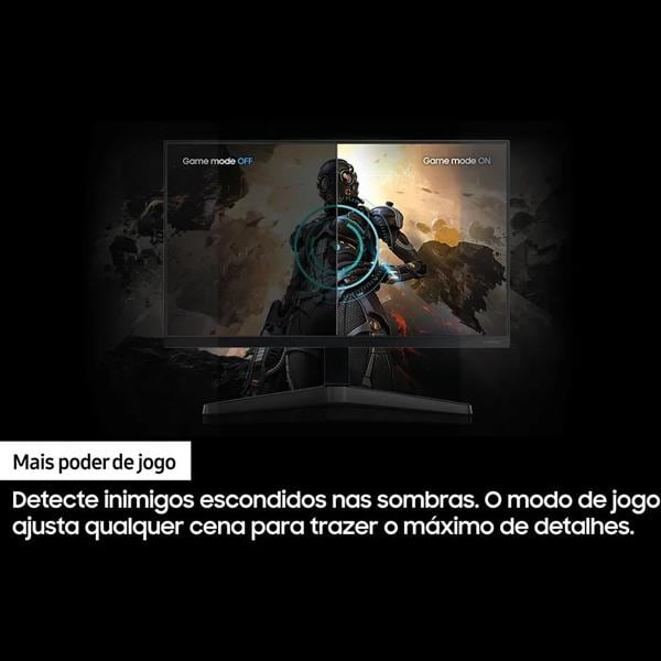 Monitor Gamer LED, Tela de 24", Tempo de resposta 5ms, Taxa de atualização de 75Hz, Preto, T350, Samsung - CX 1 UN