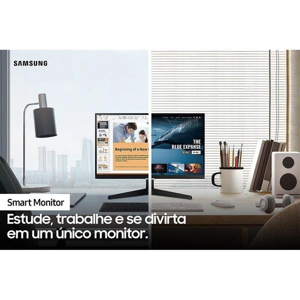 Monitor LED 24" Smart LS24AM506 Samsung CX 1 UN
