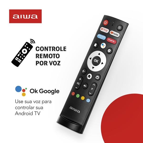 Smart TV 32 polegadas, Tela HD, Android TV, Borda infinita, Bluetooth, Wi-Fi, HDMI, Bivolt, 8832-01, Aiwa - CX 1 UN