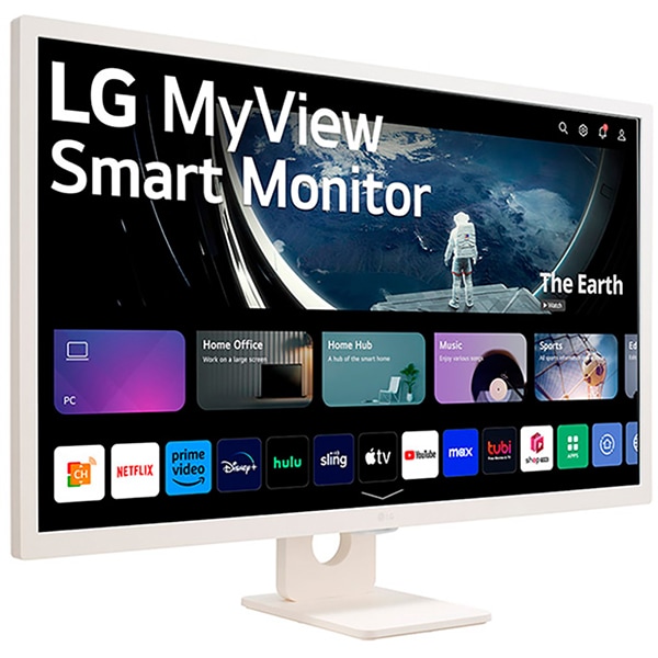 Monitor My View Smart com Tela LED FULL HD IPS de 32" Widescreen, Controle Remoto, Tempo de Resposta de 8ms, Taxa de Atualização de 60Hz, HDMI, 32SR50F-W - LG - CX 1 UN