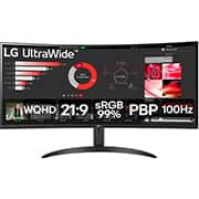 Monitor LED Curvo, Tela de 34, Ultrawide, Tempo de resposta 5ms,Taxa de atualização de 100Hz, HDMI, WQHD, 34WR50QC-B, LG - CX 1 UN
