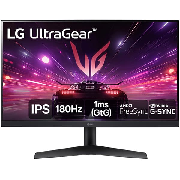 Monitor Gamer LG UltraGear 24", Tela LED IPS Full HD, Taxa de atualização de 180Hz, Tempo de Resposta de 1ms, Conexões HDMI e DisplayPort, 24GS60F-B, LG - CX 1 UN