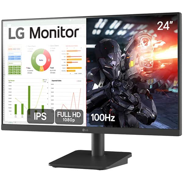 Monitor Gamer LG 24", Tela LED IPS Full HD, Taxa de atualização de 100Hz, Tempo de Resposta de 5ms, HDMI, 24MS500-B, LG - CX 1 UN