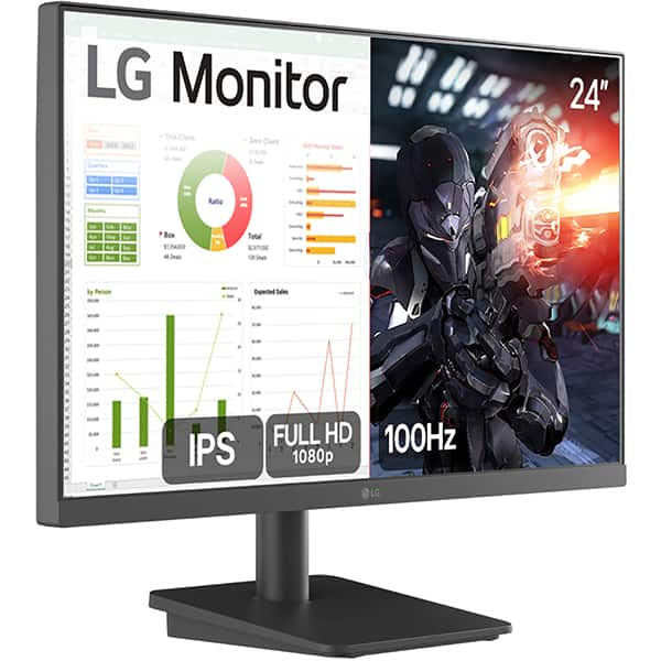 Monitor Gamer LG 24", Tela LED IPS Full HD, Taxa de atualização de 100Hz, Tempo de Resposta de 5ms, HDMI, 24MS500-B, LG - CX 1 UN