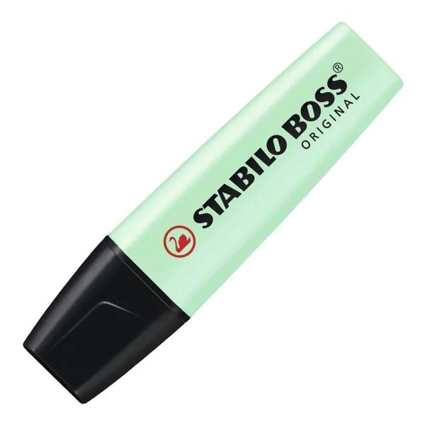 Pincel Marca texto Boss Verde pastel, 527700, Stabilo - 1 UN