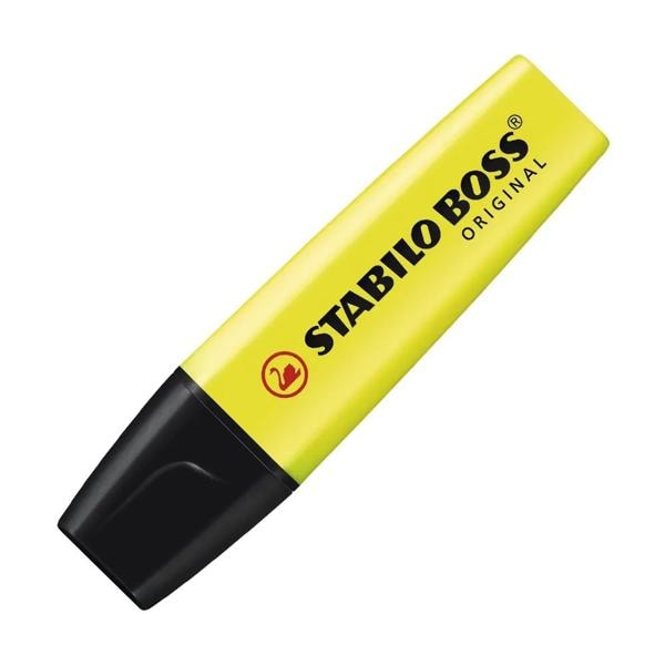 Pincel Marca texto Boss Amarelo, 70/24, Stabilo - 1 UN