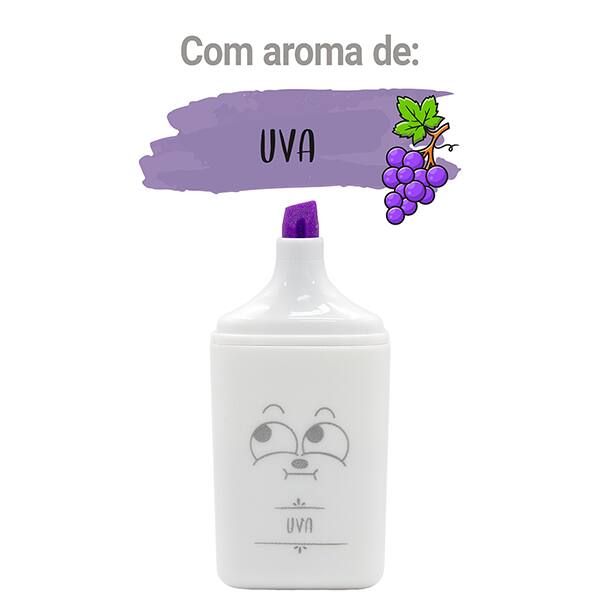 Marca Texto Carinhas com Aroma, 6 cores, HY282400, Spiral - BT 6 UN
