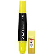 Pincel marca texto recarregável jumbo, ponta de 6,0mm, Amarelo . Spiral PT 1 UN