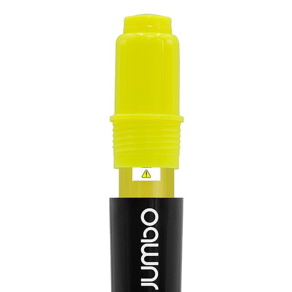 Pincel marca texto recarregável jumbo, ponta de 6,0mm, Amarelo . Spiral PT 1 UN