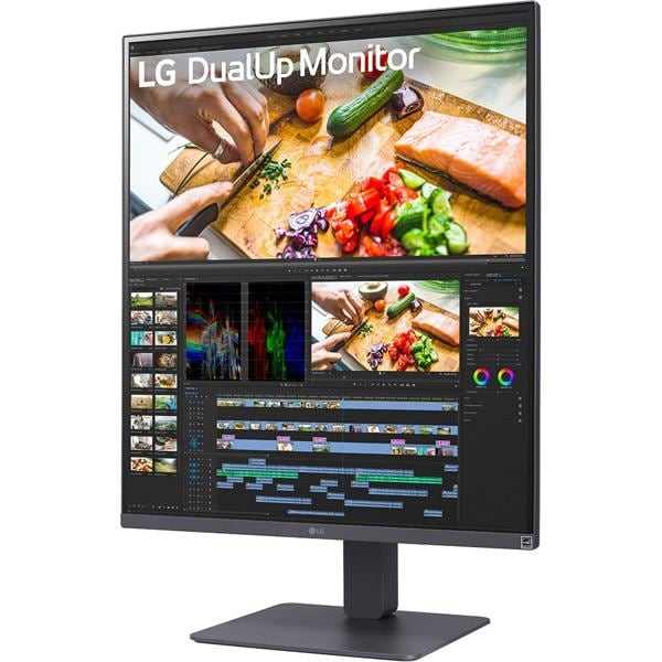 Monitor 28", Ergo, DualUp, Nano IPS, SDQHD, HDMI, USB-C, HDR 10, PBP, Ajuste de Altura, 28MQ780-B, LG - CX 1 UN