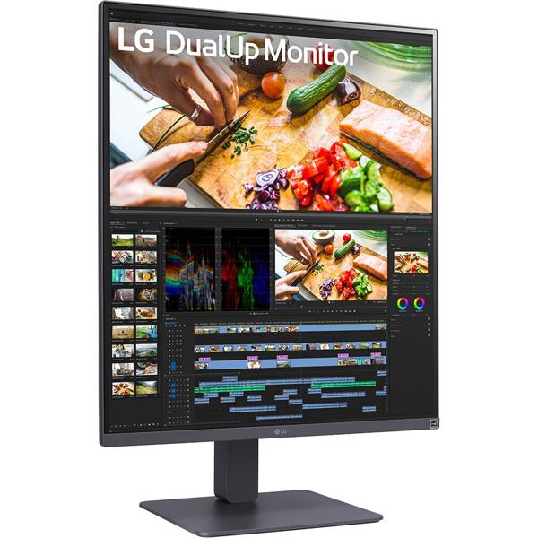 Monitor 28", Ergo, DualUp, Nano IPS, SDQHD, HDMI, USB-C, HDR 10, PBP, Ajuste de Altura, 28MQ780-B, LG - CX 1 UN