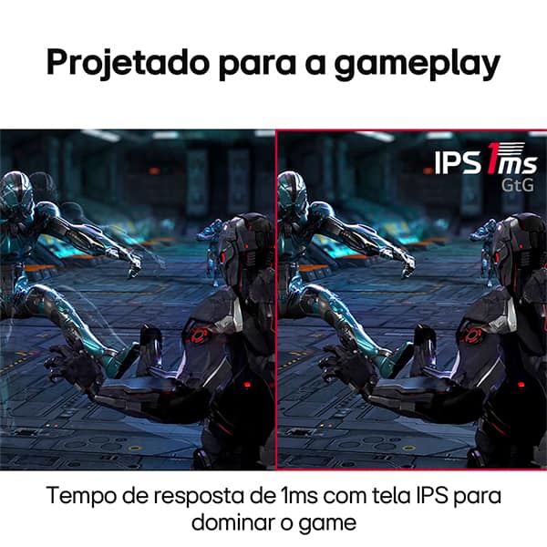 Monitor Gamer LG UltraGear 24", Tela LED IPS Full HD com Taxa de atualização de 144Hz, Tempo de Resposta de 1ms, Conexões HDMI e DisplayPort - 24GN60R-B - CX 1 UN