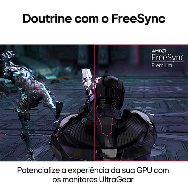 Monitor Gamer LG UltraGear 24", Tela LED IPS Full HD com Taxa de atualização de 144Hz, Tempo de Resposta de 1ms, Conexões HDMI e DisplayPort - 24GN60R-B - CX 1 UN